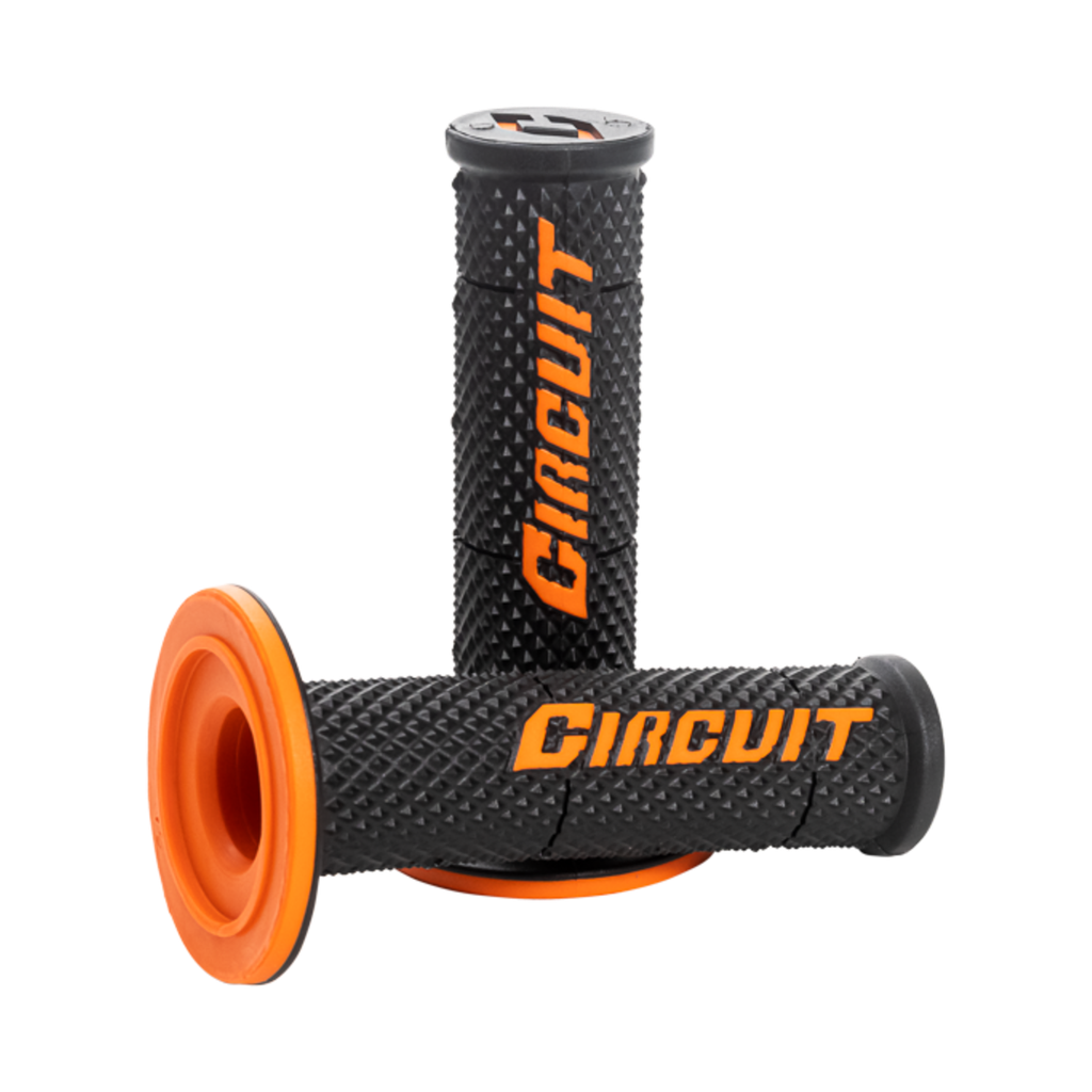 Circuit V Racing MX Grips Closed Black/Orange