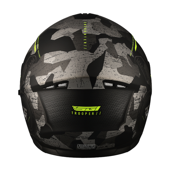 Spirit Full Face Helmet Encounter Trooper  Fluo