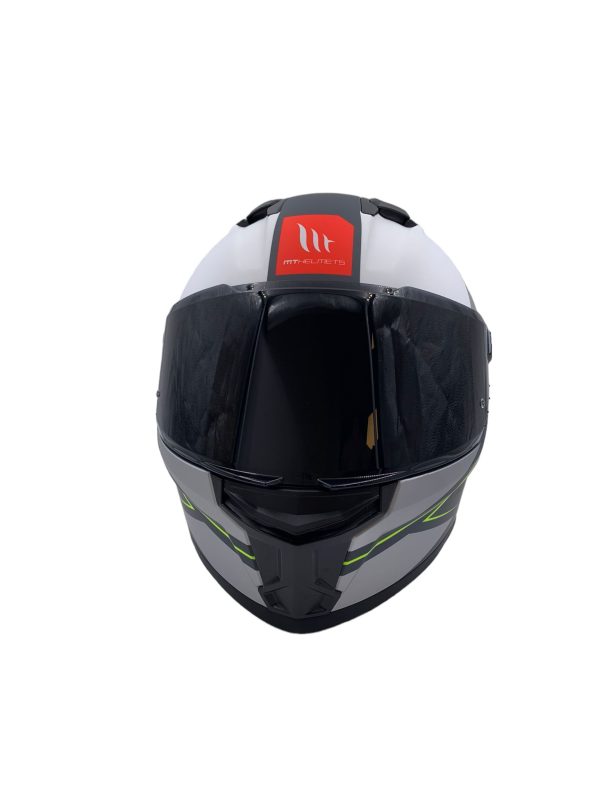 MT Full Face Helmet Poun C2 Grey/Yellow