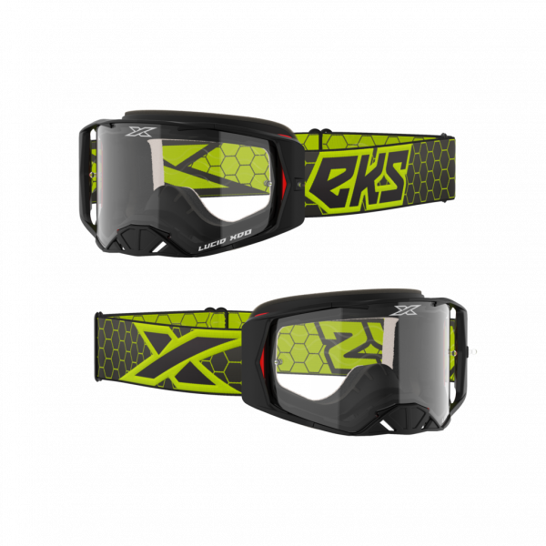 EKS Brand Lucid Goggle Black/Flo Yellow