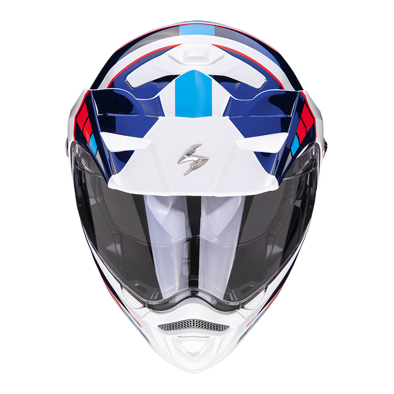 Scorpion EXO Flip Up ADV Helmet ADX2 Camino Red/White/Blue