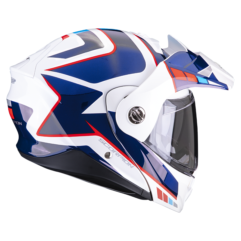 Scorpion EXO Flip Up ADV Helmet ADX2 Camino Red/White/Blue