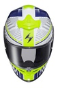 Scorpion EXO Full Face Helmet R1 Victory White/Blue