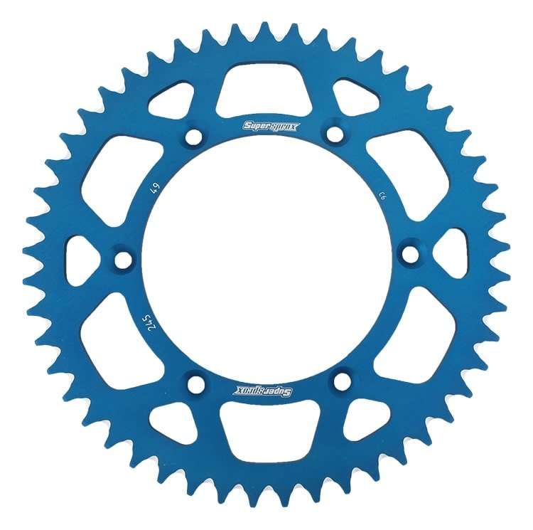 Supersprox Aluminium Rear Sprocket 49T Blue WR|YZ|F 125/250/450 '97-