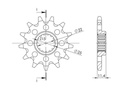 Supersprox Steel Front Sprocket 15T KTM670/690|HSQ701