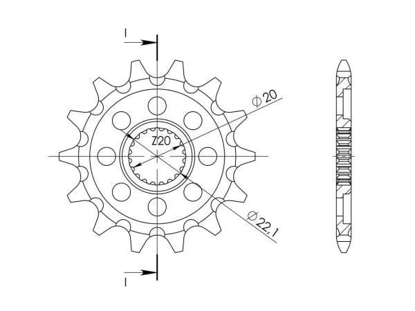 Supersprox Steel Front Sprocket 13T YZ125|WRF/YZF 250