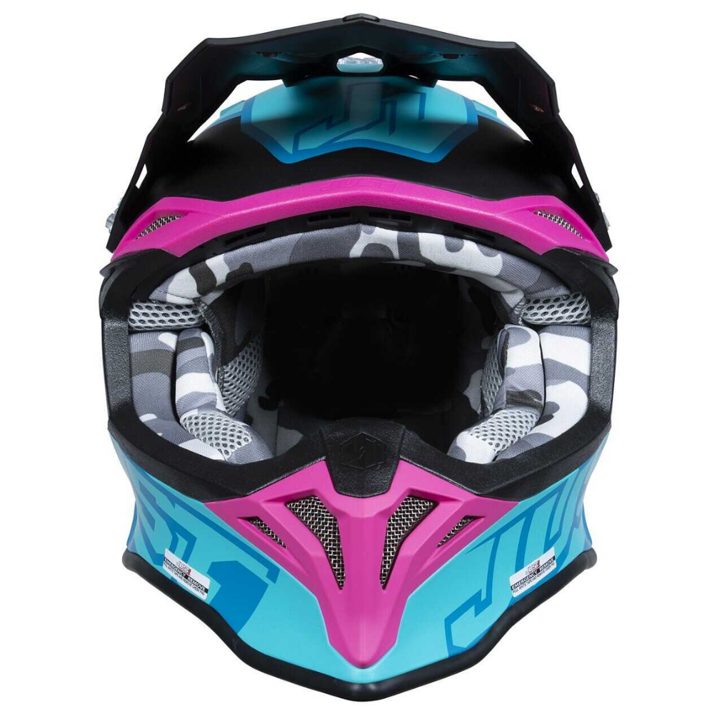 Just1 MX Helmets J39 Thruster Petrol Blue/Fluxia Black