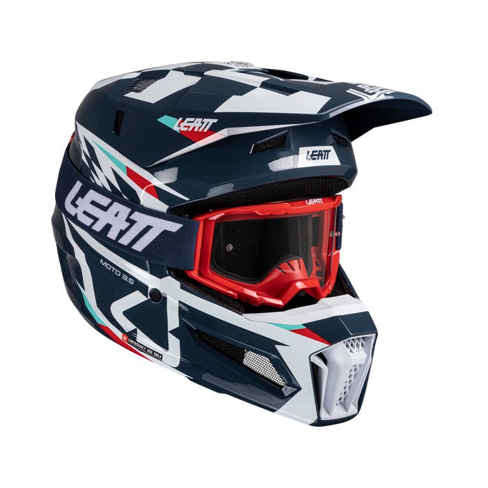 Leatt Moto 3.5 MX Helmet Kit Blue