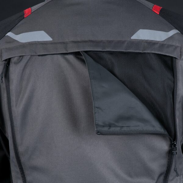 Oxford Rockland MS Jacket Charcoal/Black/Red