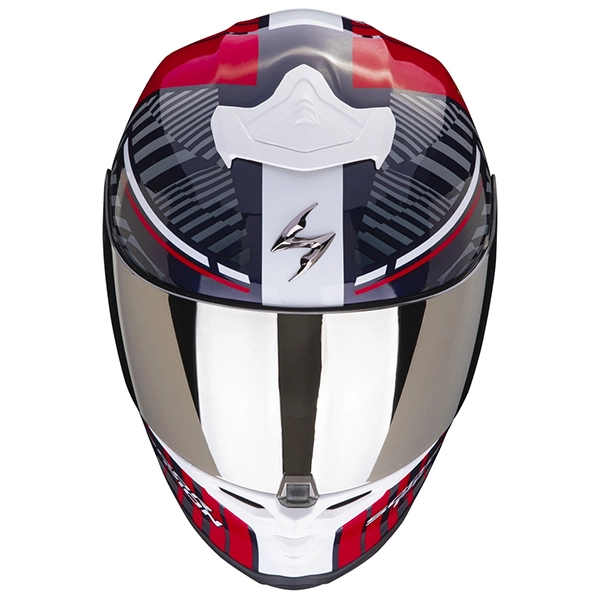 Scorpion EXO Full Face Helmet R1 Victory Red/Blue/Yellow