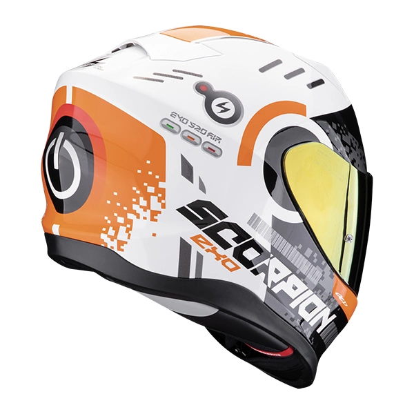 Scorpion EXO Full Face Helmet 520 Titan White/KTM