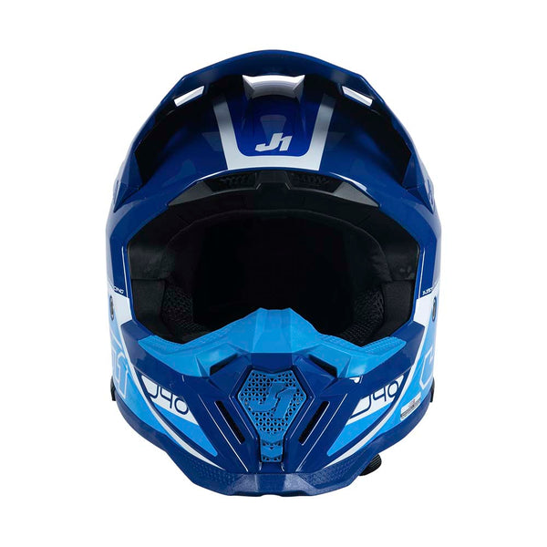 Just1 MX Helmet J40 Flash Gloss White/Blue