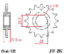 JT Sprocket Front JTF297 15T