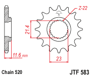 JT Sprocket Front JTF583 14T