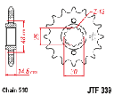 JT Sprocket Front JTF425 16T