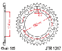 JT Sprocket Rear JTR1317 43T