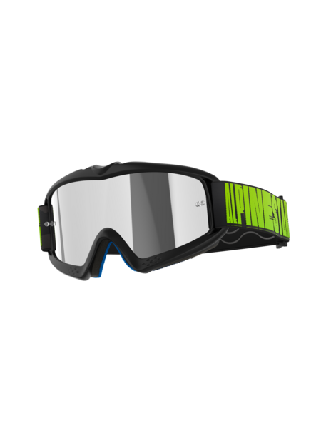 Alpinestars Youth Vision Hollow MX Goggles Charcoal/Yellow Mirror Silver