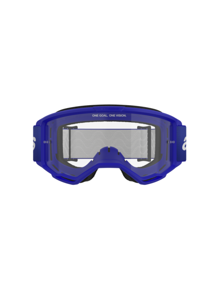 Alpinestars Vision 3 Wordmark MX Goggles Blue Clear