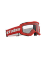 Alpinestars Vision 3 Wordmark MX Goggles Red Clear