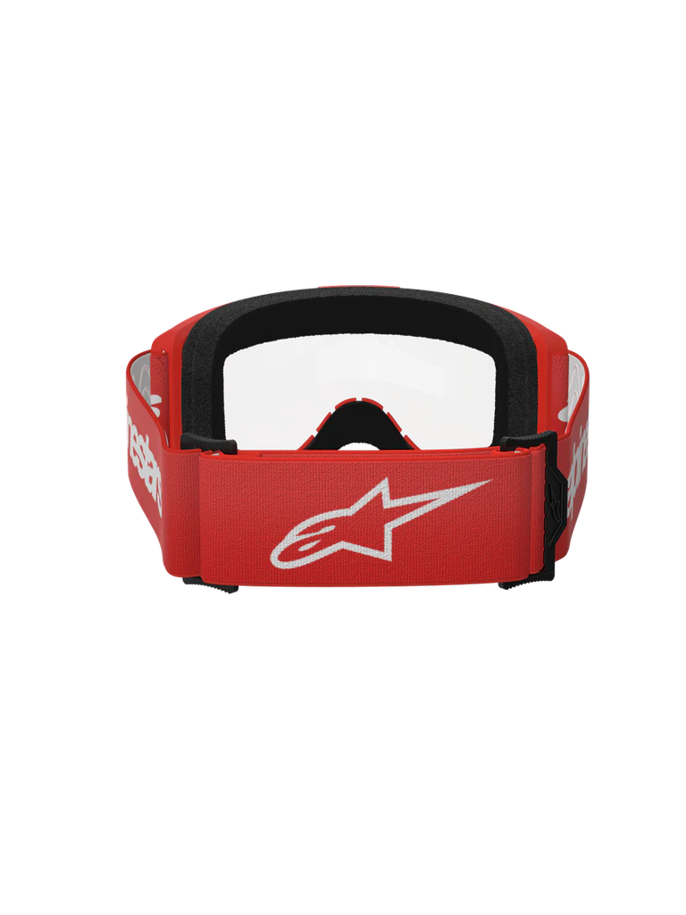 Alpinestars Vision 3 Wordmark MX Goggles Red Clear