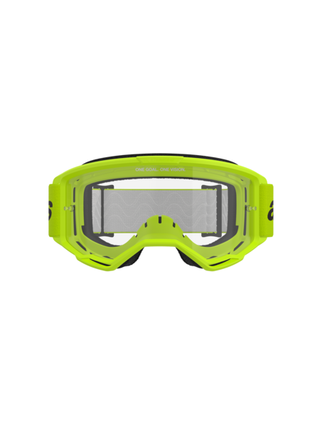 Alpinestars Vision 3 Wordmark MX Goggles Yellow Clear