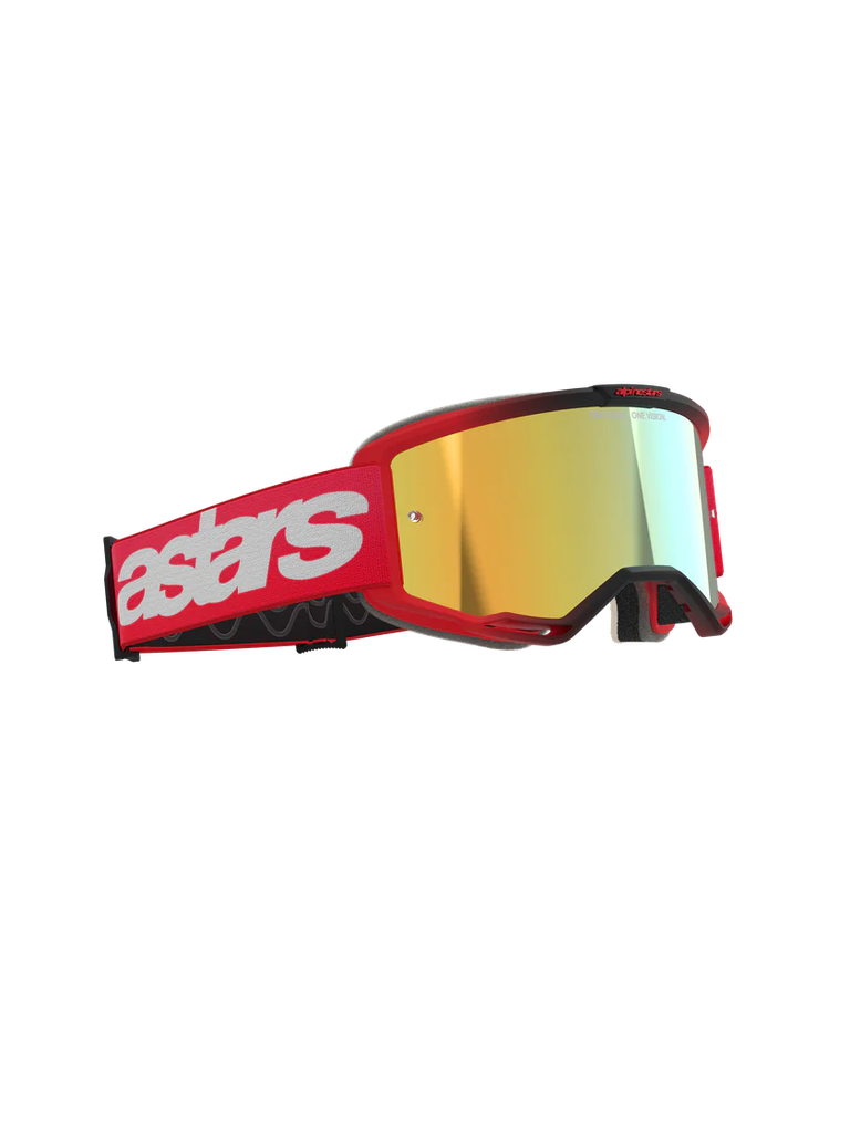 Alpinestars Vision 5 Blaze MX Goggles Red Mirror Gold