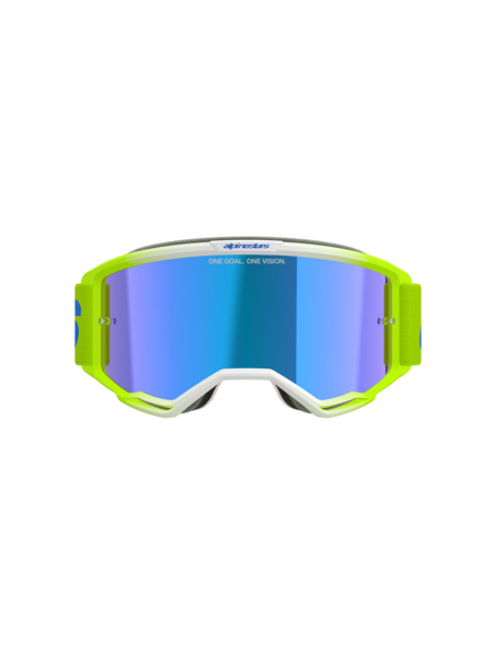 Alpinestars Vision 5 Blaze MX Goggles Yellow/Blue Mirror Blue