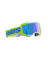 Alpinestars Vision 5 Blaze MX Goggles Yellow/Blue Mirror Blue