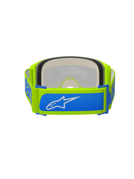 Alpinestars Vision 5 Blaze MX Goggles Yellow/Blue Mirror Blue