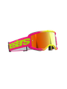 Alpinestars Vision 5 Wordmark MX Goggles Pink/Yellow Mirror Red