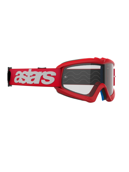 Alpinestars Youth Vision Blaze MX Goggles Red Clear