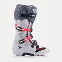 Alpinestars Tech 7 Enduro Boots Light Grey/Dark Grey/Red