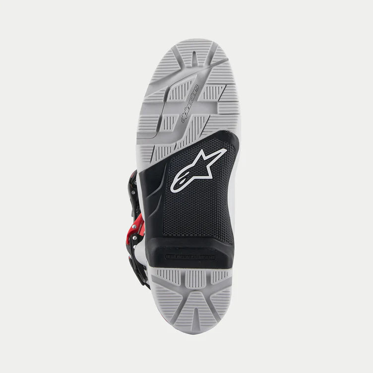 Alpinestars Tech 7 Enduro Boots Light Grey/Dark Grey/Red