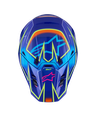 Alpinestars Supertech M7 Cast Helmet Blue/Pink/Yellow Fluo ECE06
