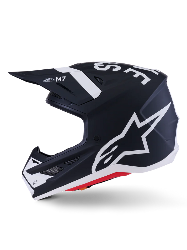 Alpinestars Supertech M7 Dasher Helmet Black/White Matte ECE06
