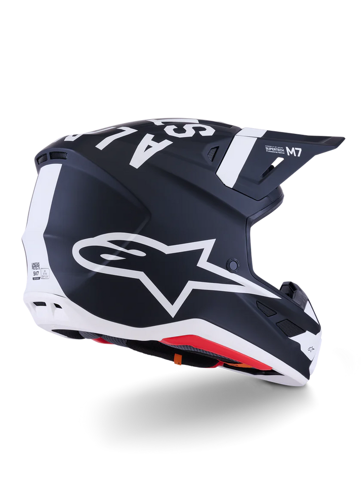 Alpinestars Supertech M7 Dasher Helmet Black/White Matte ECE06