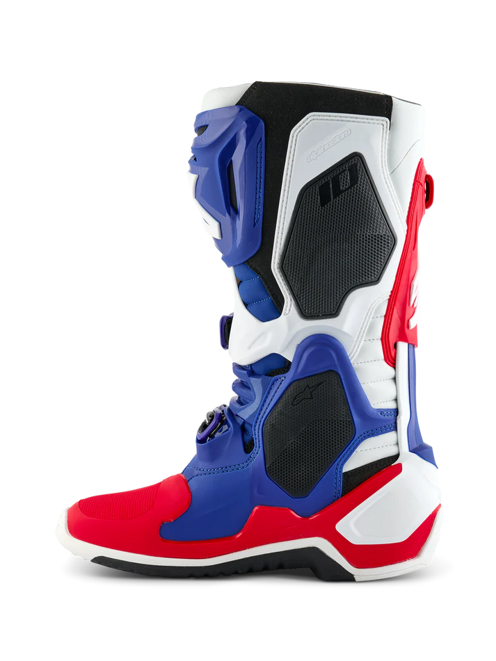 Alpinestars Tech 10 Boots Bright Red/ White/Blue