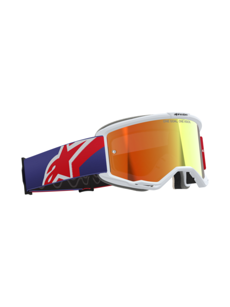 Alpinestars Vision 5 Corp Goggles Red/Purple Mirror Red