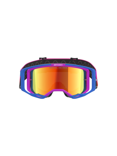Alpinestars Vision 8 Corp Goggles Purple/Orange Mirror Red