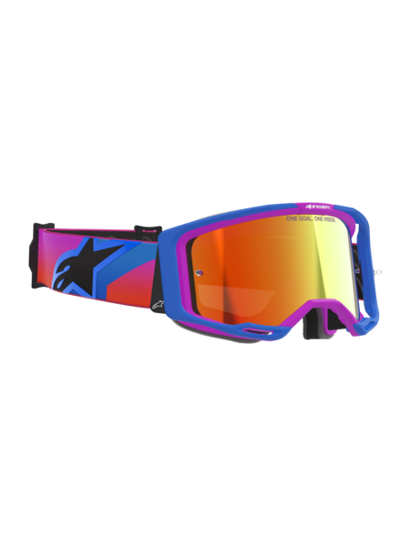 Alpinestars Vision 8 Corp Goggles Purple/Orange Mirror Red