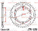 JT Sprocket Rear JTR1258 49T