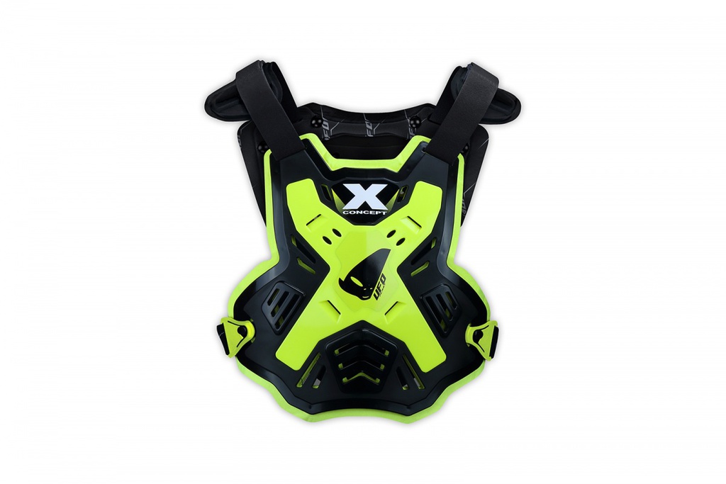 UFO MX X Concept Evo Chest Protector Black/Neon Yellow