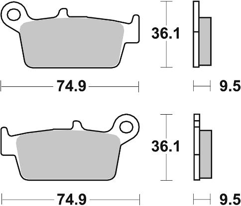 SBS Brake Pads Street STD Ceramic FA131/604HF