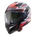 Caberg Jackal Sniper Full Face Helmet H2 Black/White/Red Fluo