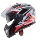 Caberg Jackal Sniper Full Face Helmet H2 Black/White/Red Fluo