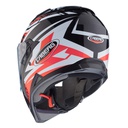 Caberg Jackal Sniper Full Face Helmet H2 Black/White/Red Fluo