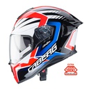 Caberg Drift Evo MR55 Full Face Helmet D6 White/Red/Blue