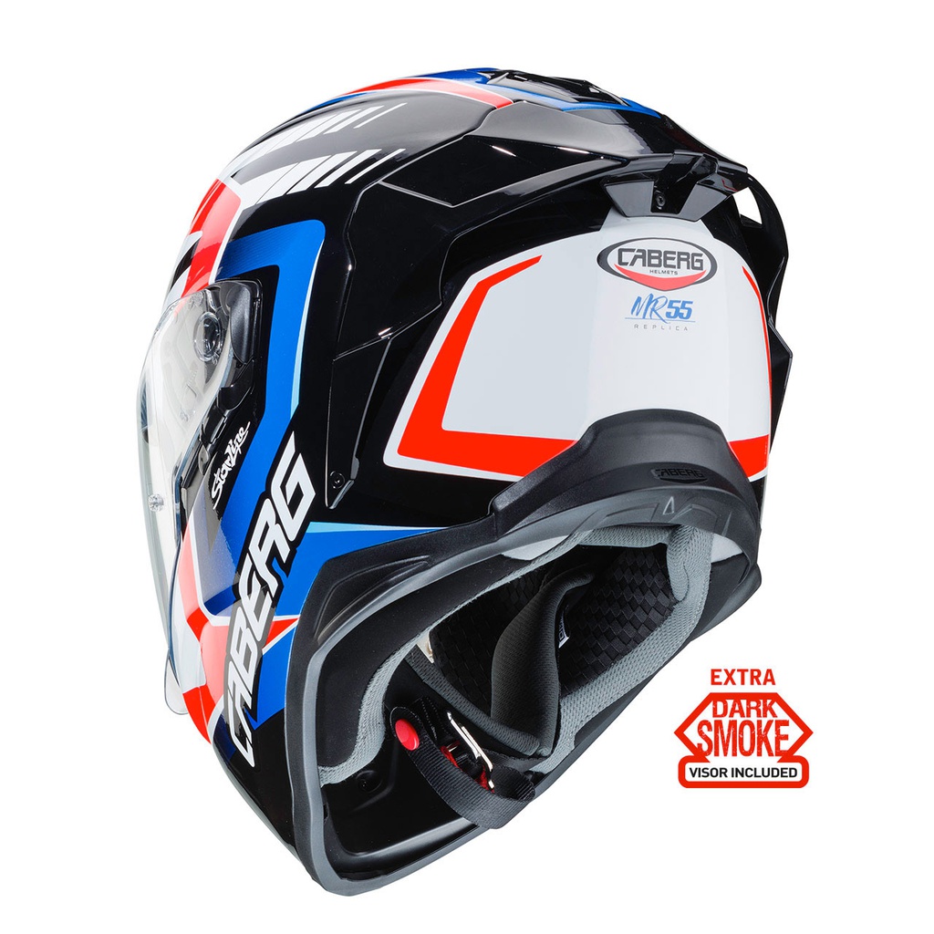 Caberg Drift Evo MR55 Full Face Helmet D6 White/Red/Blue