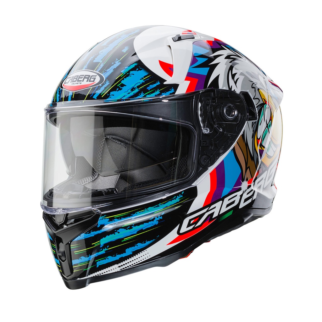 Caberg Avalon Hawk Full Face Helmet J7 White/Black/Blue