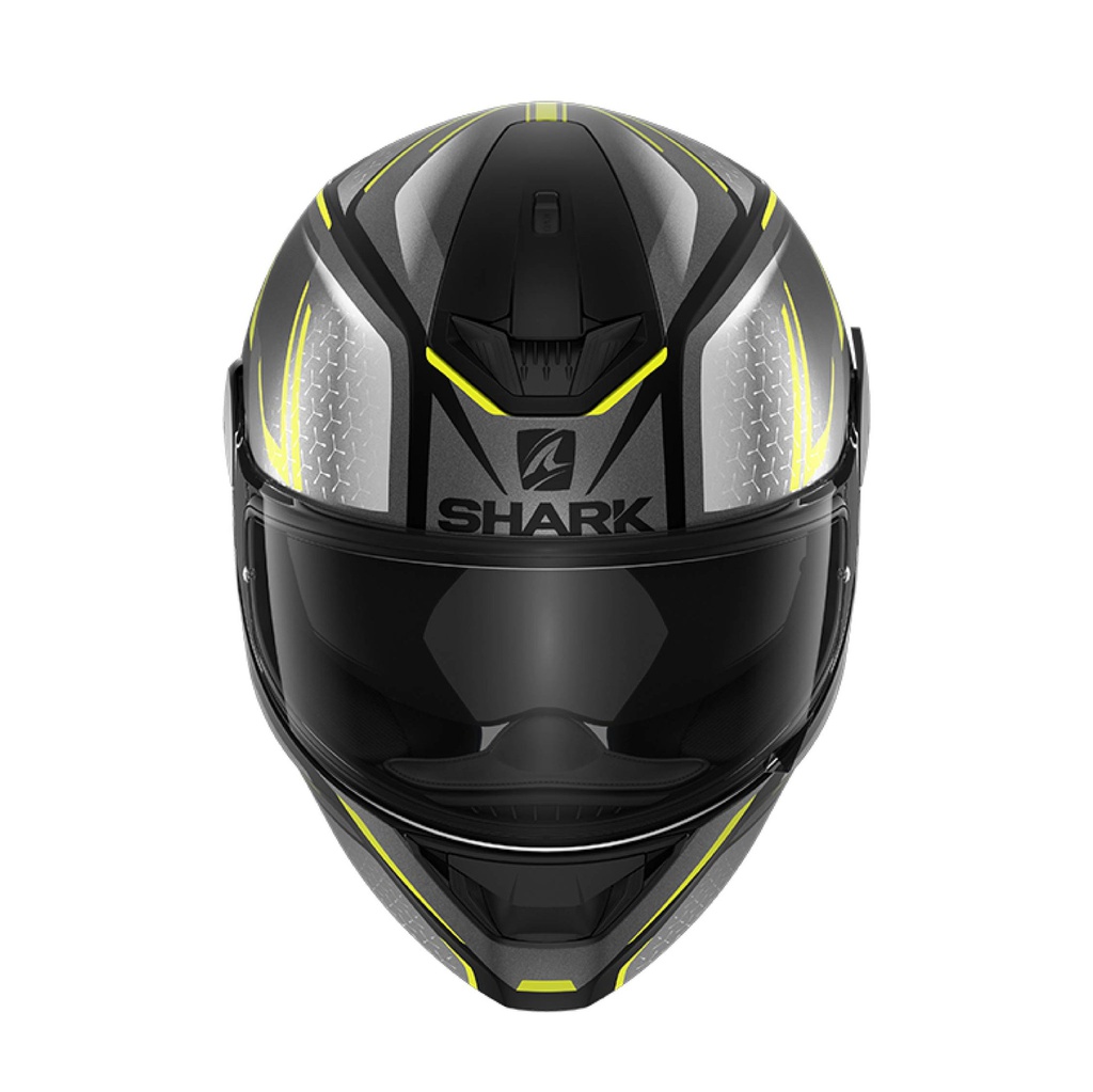 Shark D-Skwal 2 Daven Full Face Helmet Matt Black/Grey/Yellow
